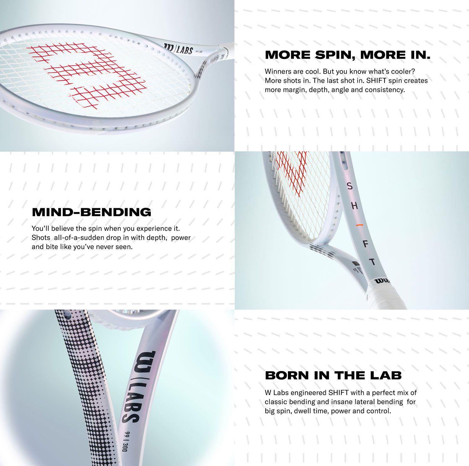 Wilson Shift Tennis Racquets Features
