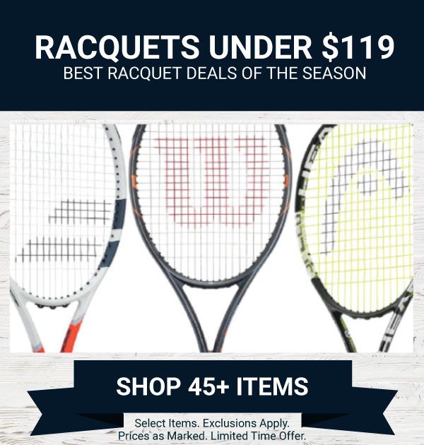 Sale Tennis Racquets Under $119