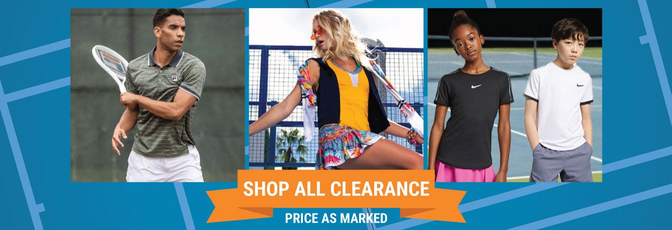 Tennis Clearance - Sale Racquets, Shoes, Apparel, Bags and More