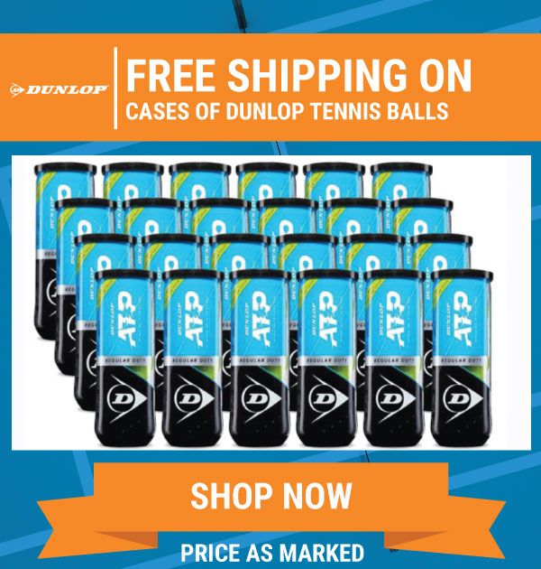 Free Shipping on Dunlop Cases of balls
