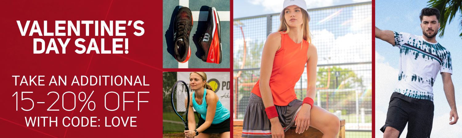 Tennis-Point Valentines Day Sale - Extra 20% off sale apparel Extra 15% off shoes, racquets and more