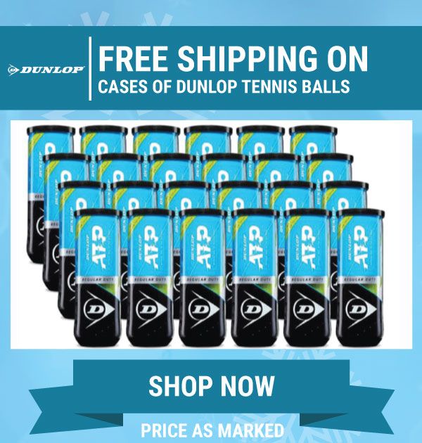 Free Shipping on Dunlop Cases of balls