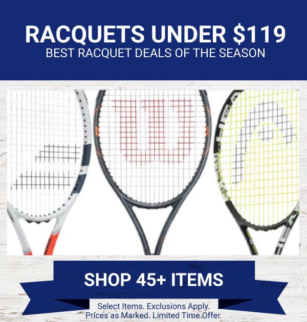 Sale Tennis Racquets Under $119