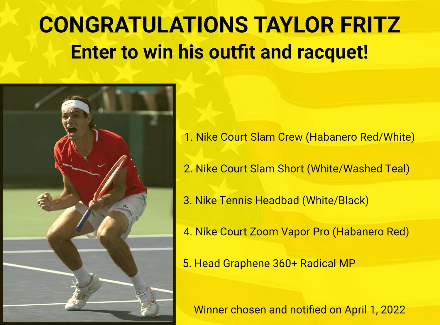 Congratulations Taylor Fritz