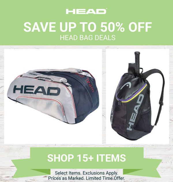 Up to 50% off Head Bag Deals