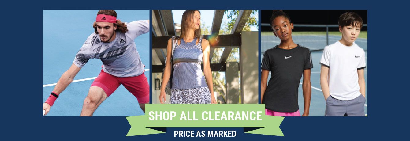 Tennis Clearance - Sale Racquets, Shoes, Apparel, Bags and More