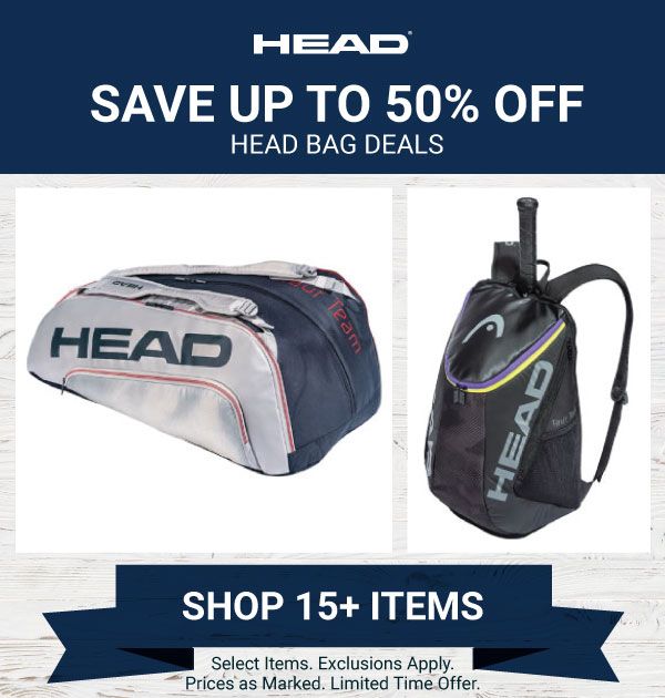 Up to 50% off Head Bag Deals