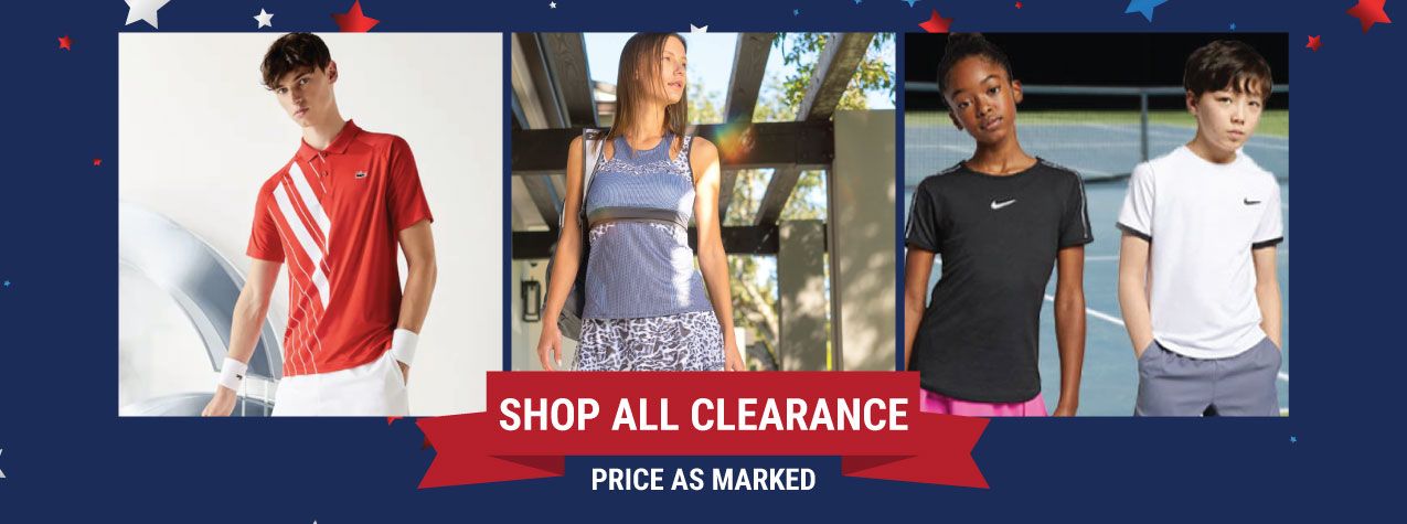 Clearance Tennis Gear