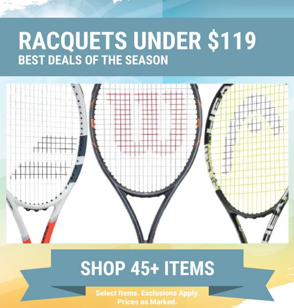 Sale Tennis Racquets Under $119