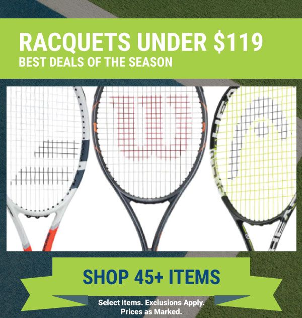 Sale Tennis Racquets Under $119