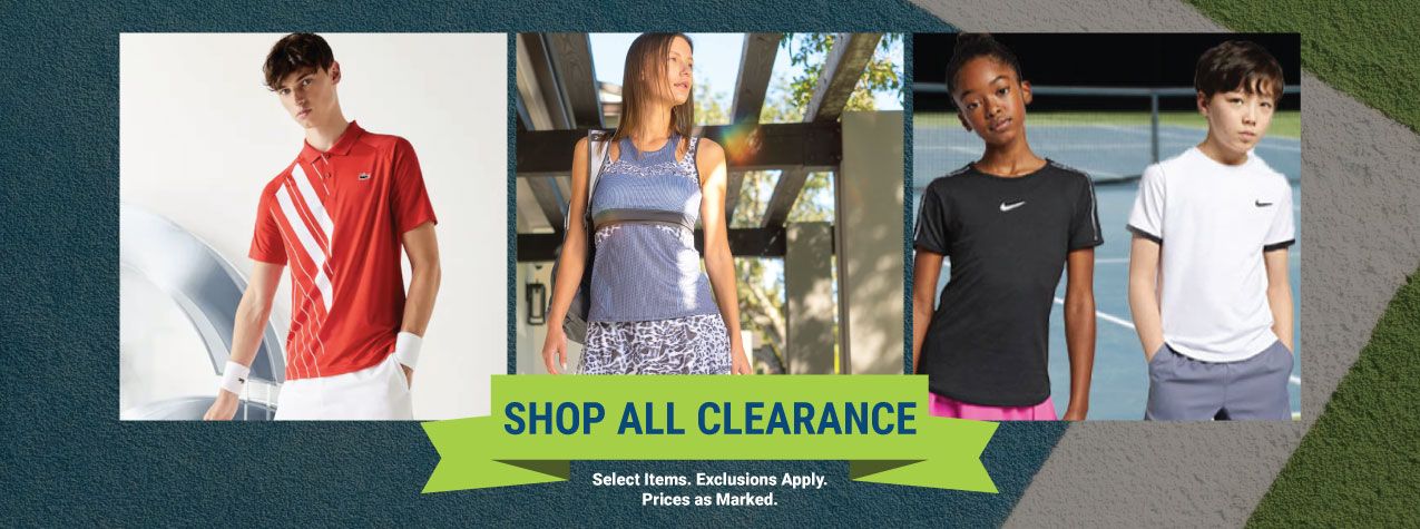 Clearance Tennis Gear