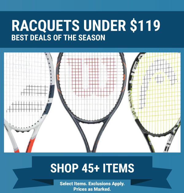 Sale Tennis Racquets Under $119