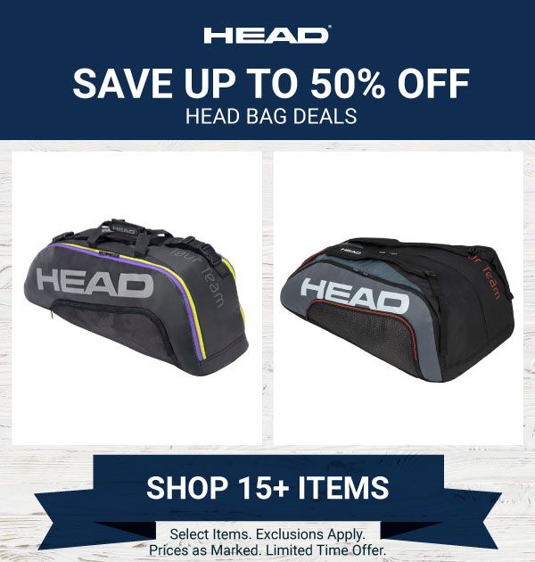 Up to 50% off Head Bag Deals