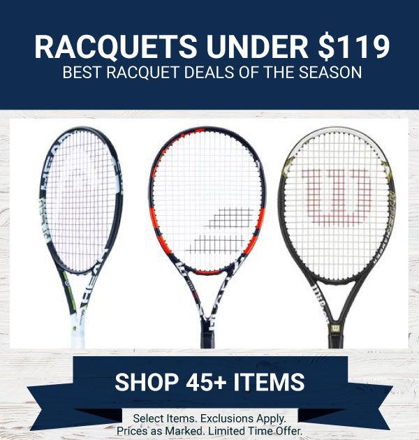 Sale Tennis Racquets Under $119