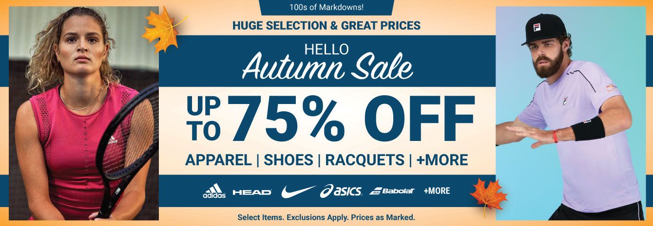 Hello Autumn Tennis Sale