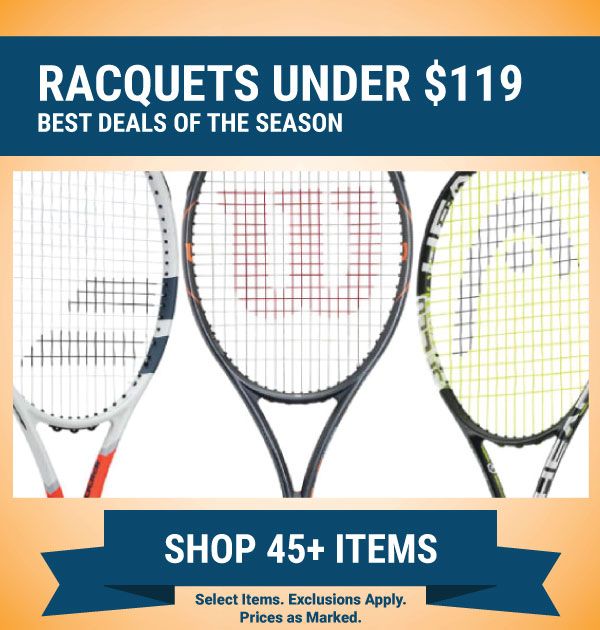 Sale Tennis Racquets Under $119