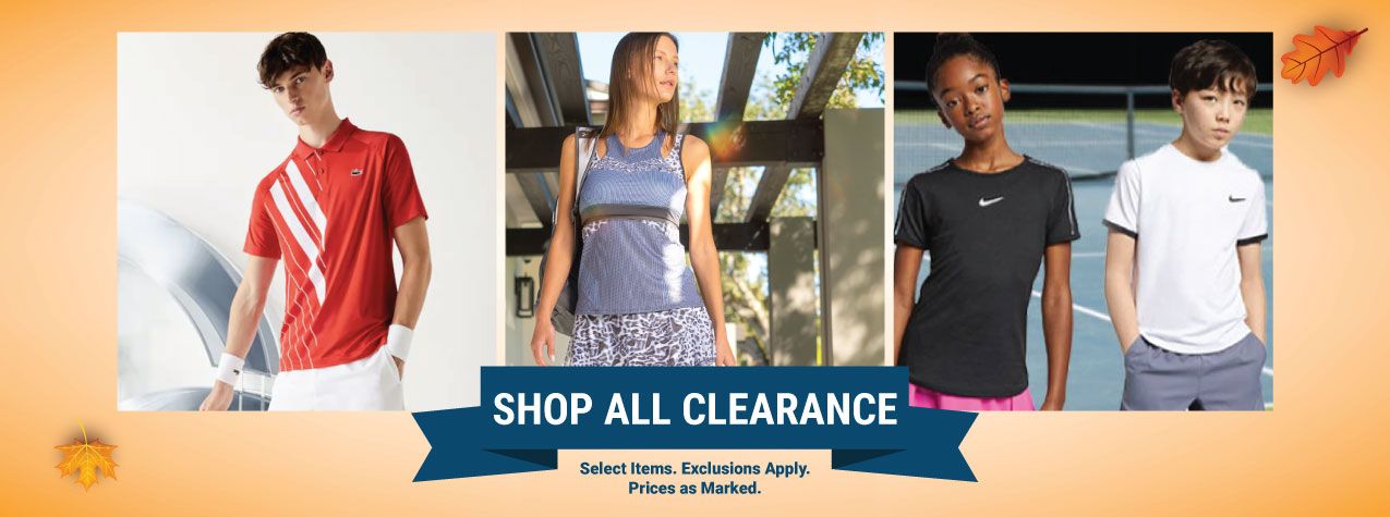 Clearance Tennis Gear