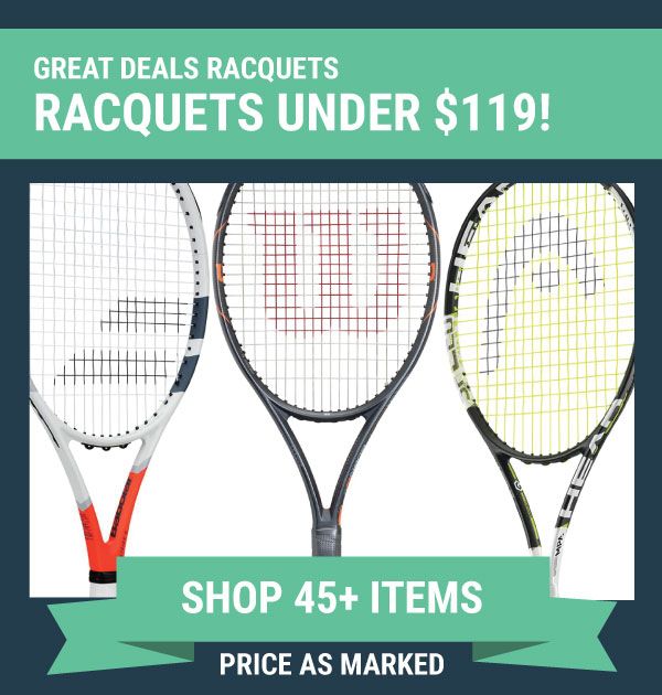 Sale Tennis Racquets Under $119