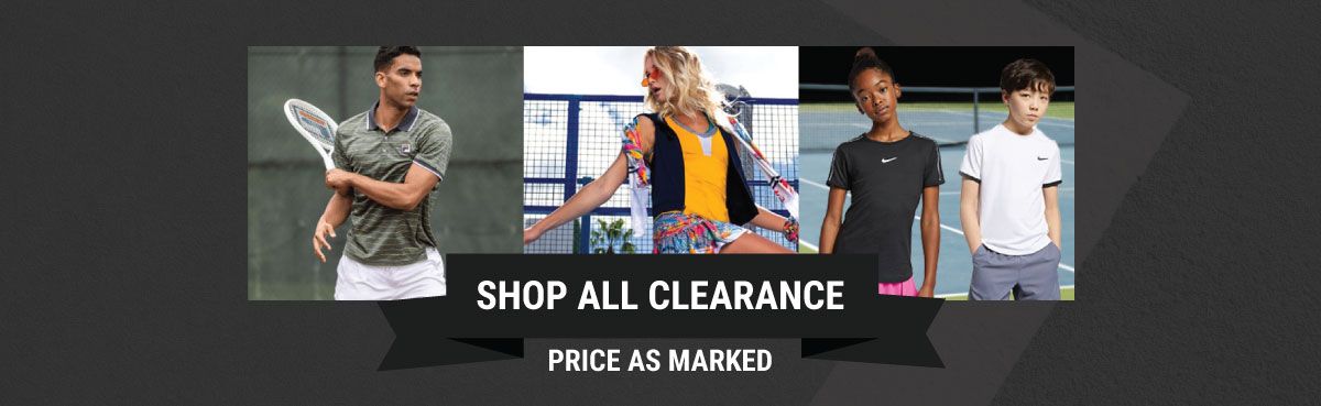 Tennis Clearance - Sale Racquets, Shoes, Apparel, Bags and More