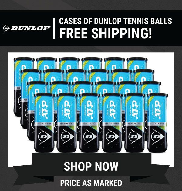 Free Shipping on Dunlop Cases of balls