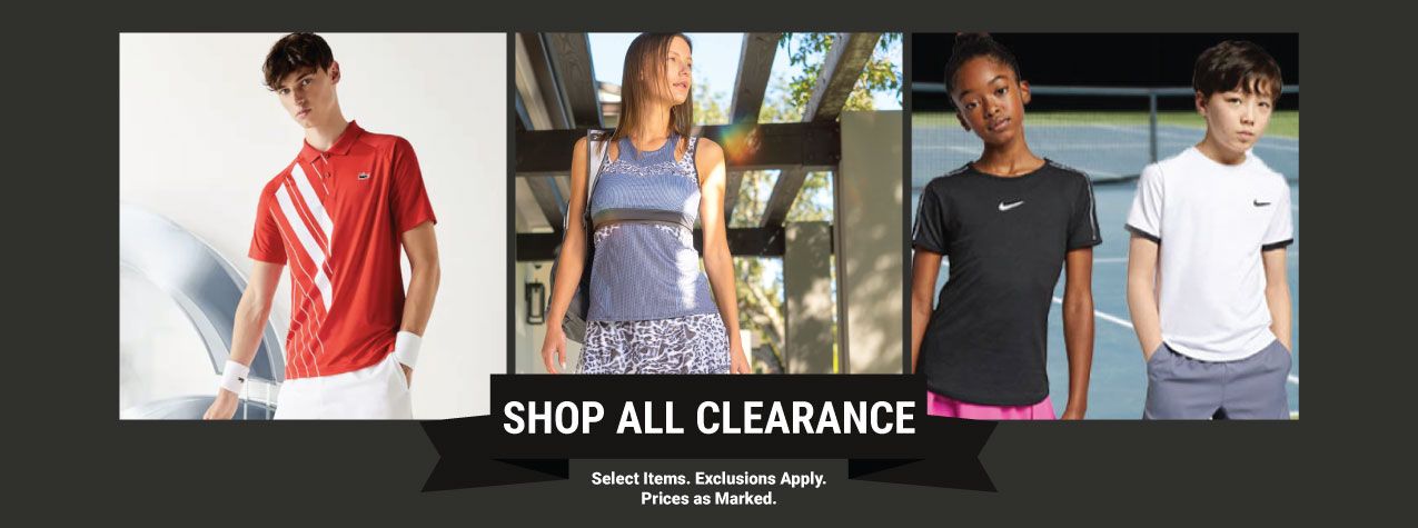 Clearance Tennis Gear
