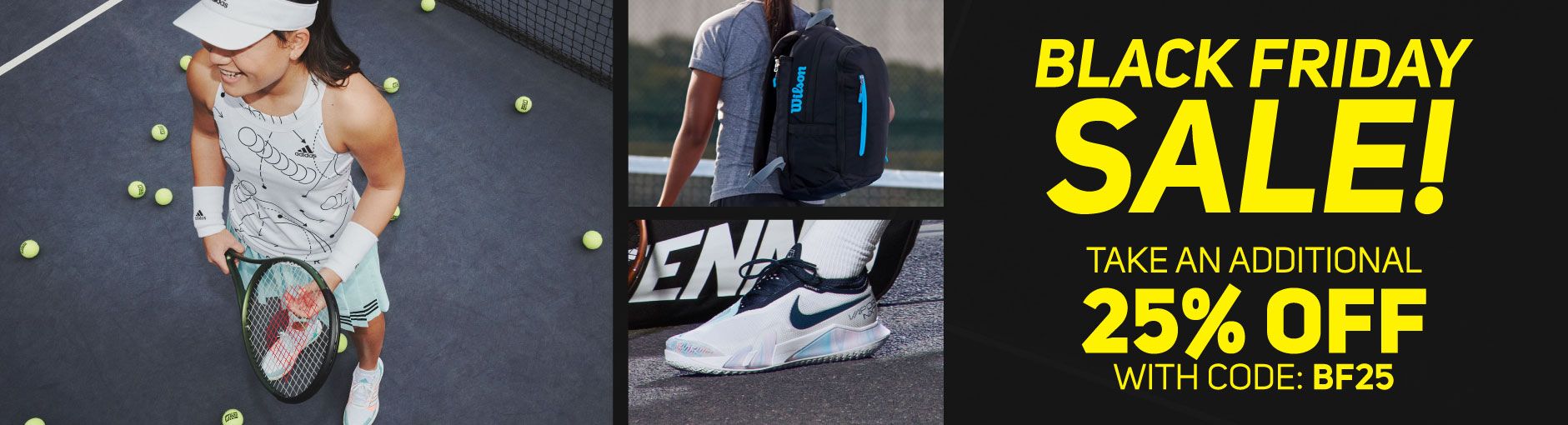 Tennis-Point Black Friday Tennis Sale - Extra 25% off sale shoes, racquets, bags, apparel and more
