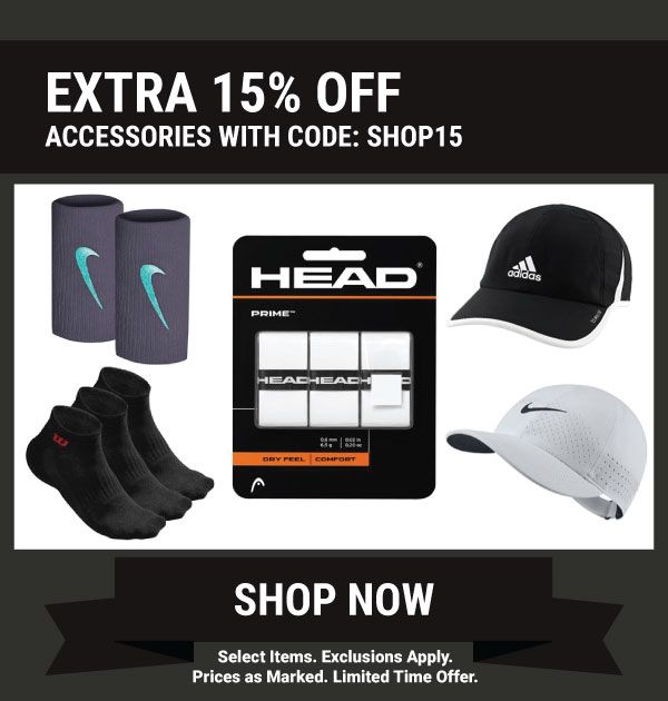 Extra 15% off Accessoreis with Code SHOP15