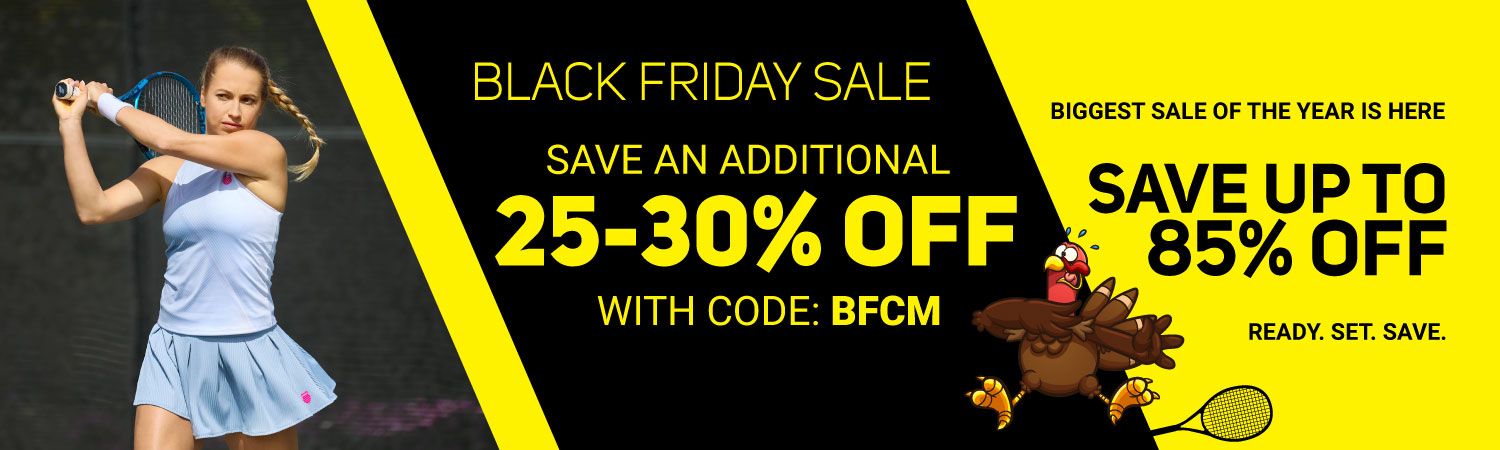 Black Friday Sale - 25% Off Select Tennis Shoes, Bags, Racquets, Apparel and more