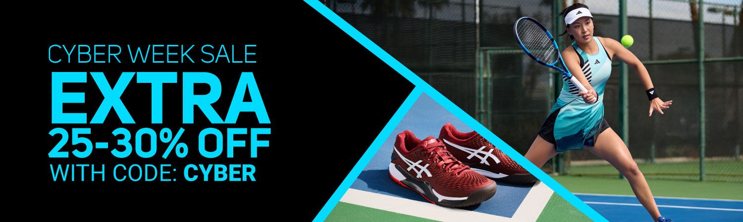 Cyber Monday Sale - 30%-25% Off Select Tennis Shoes, Bags, Racquets, Apparel and more