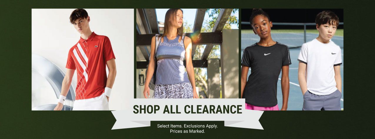 Clearance Tennis Gear