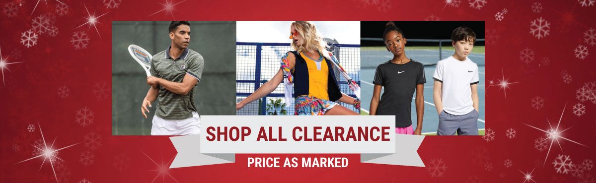 Tennis Clearance - Sale Racquets, Shoes, Apparel, Bags and More