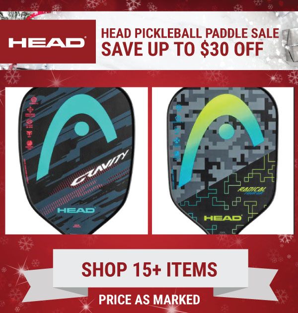 Head Pickleball - 20% off select paddles