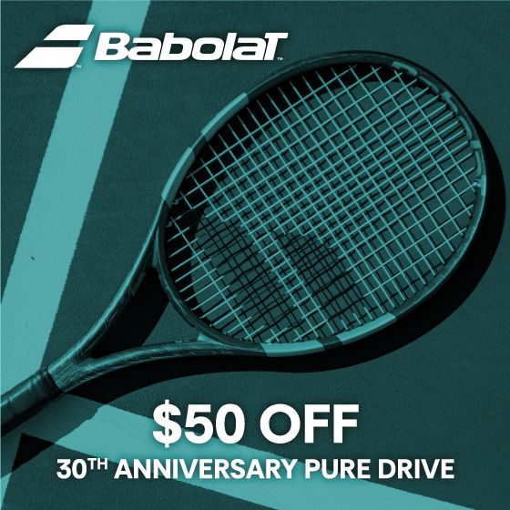Babolat $50 Off 30th anniversary pure drive
