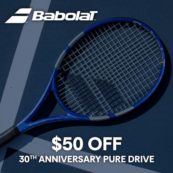 Babolat $50 Off 30th anniversary pure drive