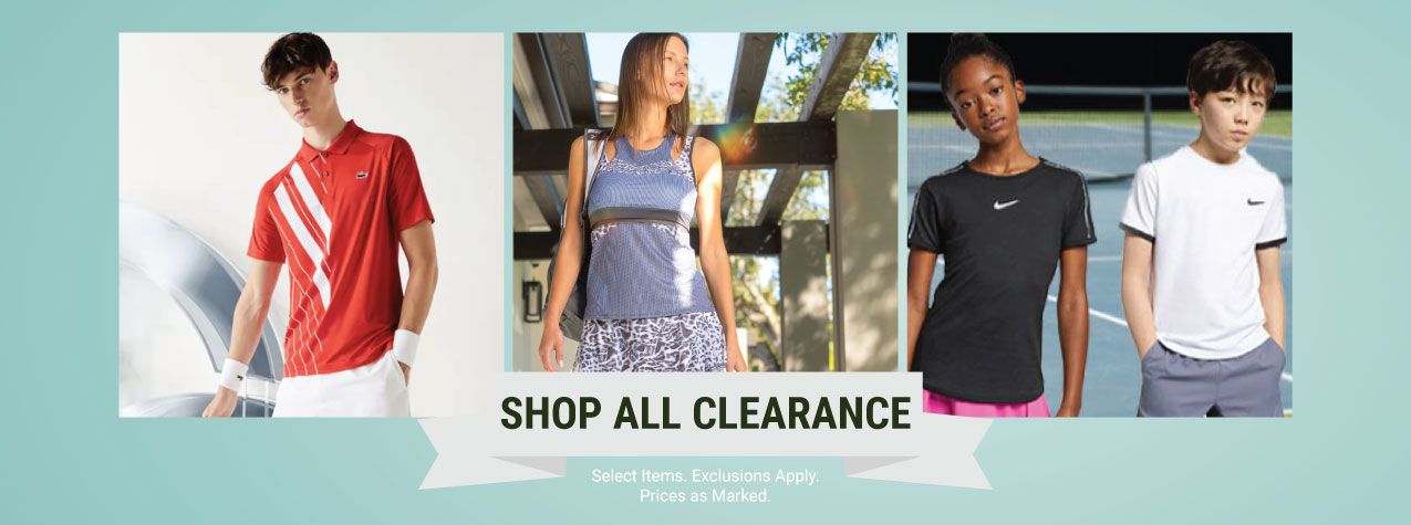 Clearance Tennis Gear
