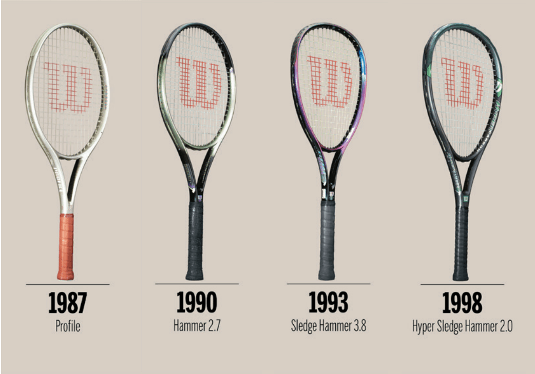 newly shaped Wilson racquet