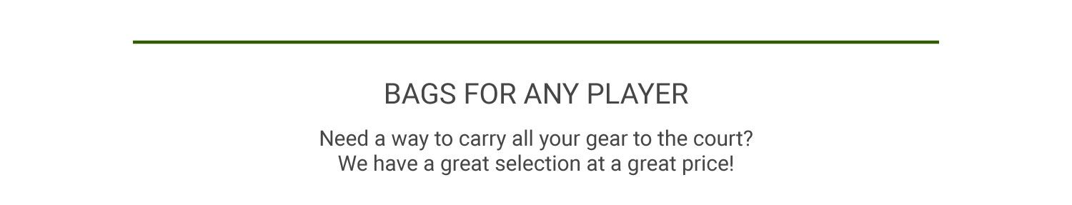 Tennis Bags For Anyone