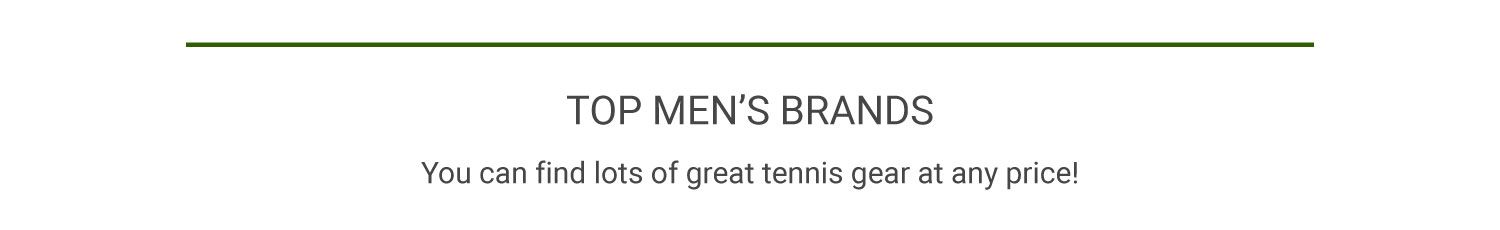 Top Men's Tennis Apparel Brands