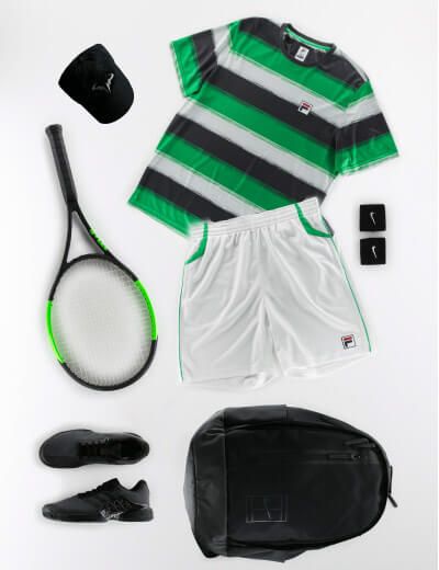 Green Grey and Black Men's Outfit