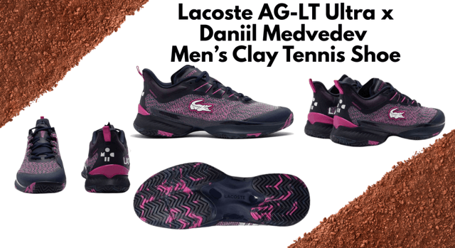 Lacoste AG-LT Ultra x Daniil Medvedev Men’s Clay Tennis Shoe