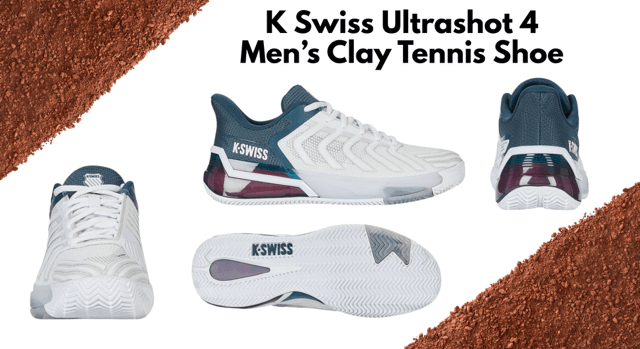 K Swiss Ultrashot 4 Men’s Clay Tennis Shoe