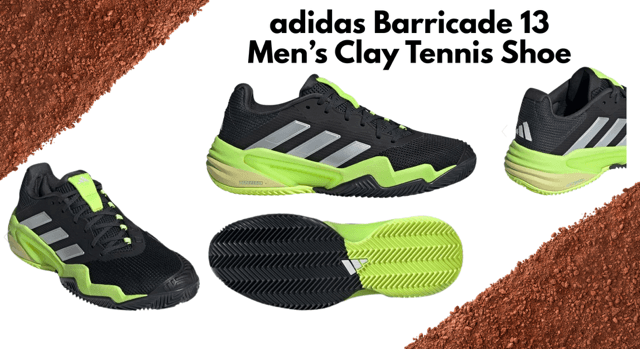 adidas Barricade 13 Men’s Clay Tennis Shoe