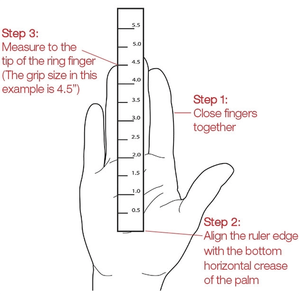 How to measure your grip size