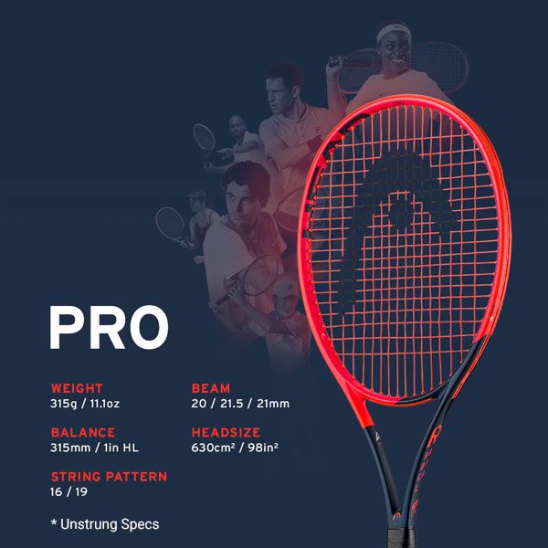 Head Radical PRO Tennis Racquet