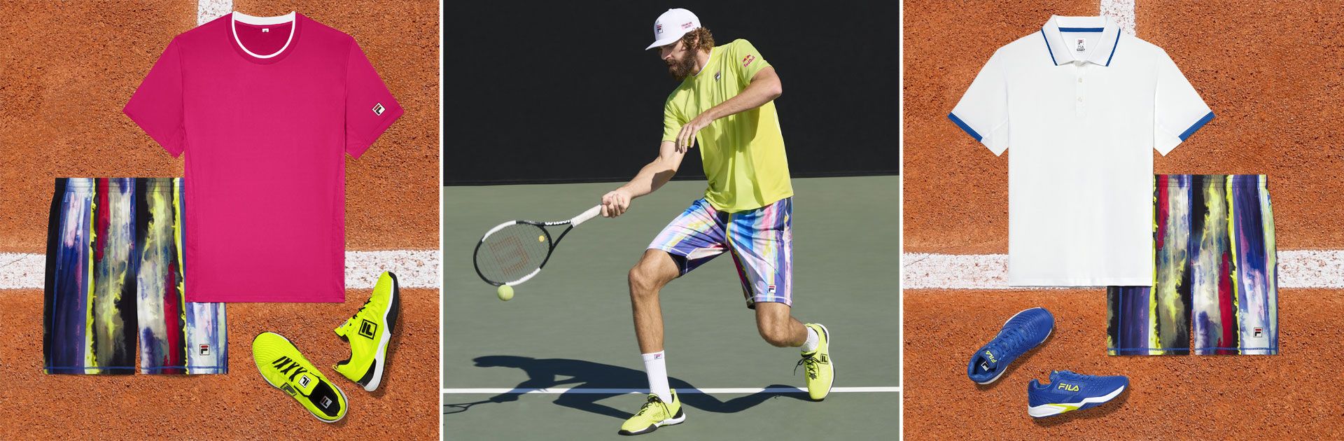 Men's Fila Center Court Roland Garros Collection