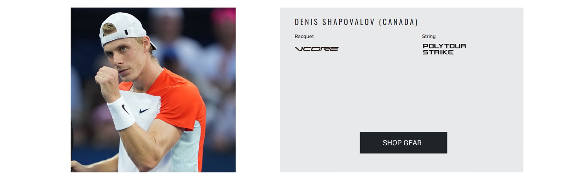 Denis Shapovalov Tennis Gear