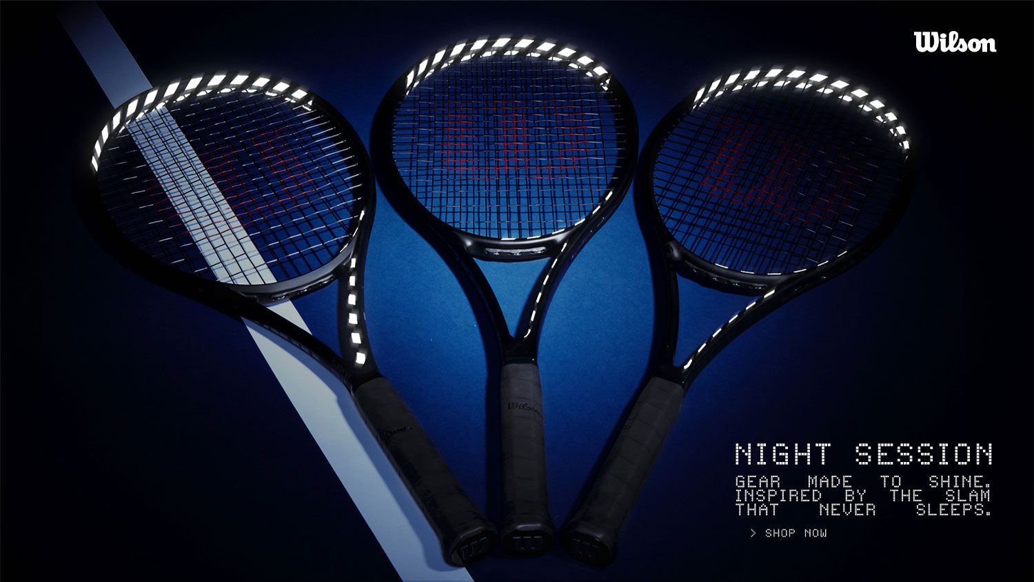 Wilson Night Session Tennis Racquets and Bags