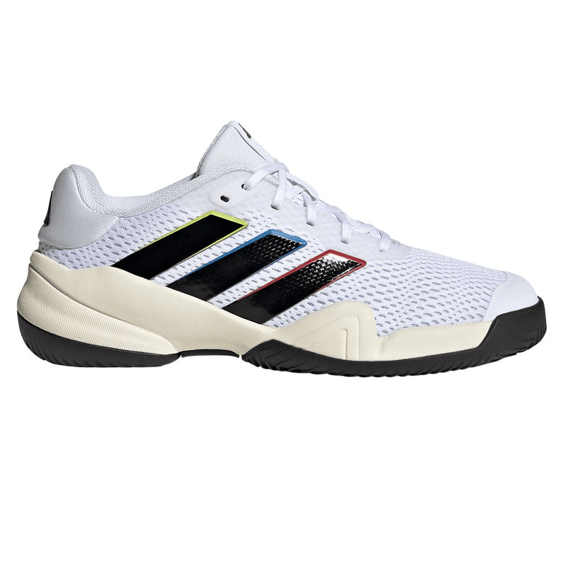 adidas Barricade Junior Tennis Shoe White Black