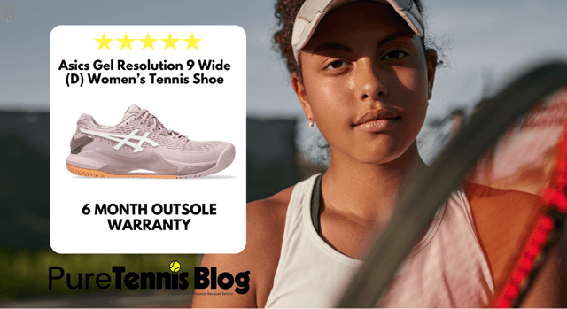 Asics Gel Resolution 9 Wide (D) Womens Tennis Shoe
