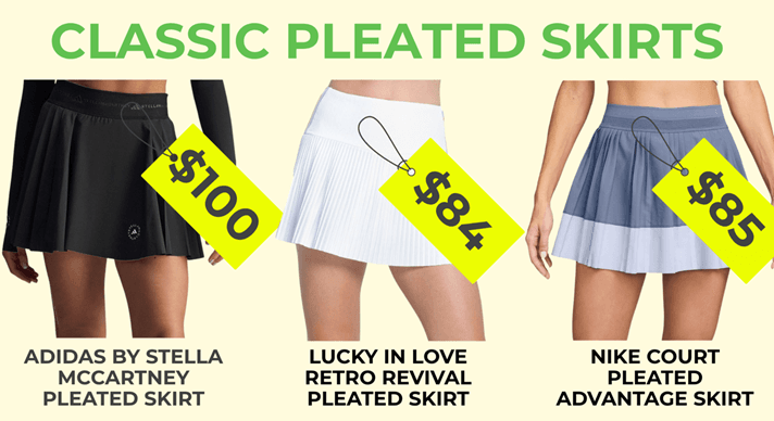 Classic Pleated Tennis Skirts